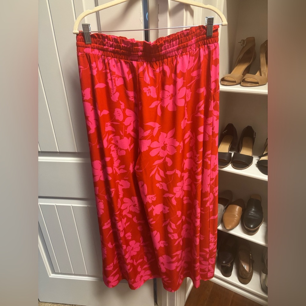 Womens flowy flower pants